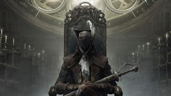 Lady Maria can be seen sitting in the Bloodborne: The Old Hunters key art.