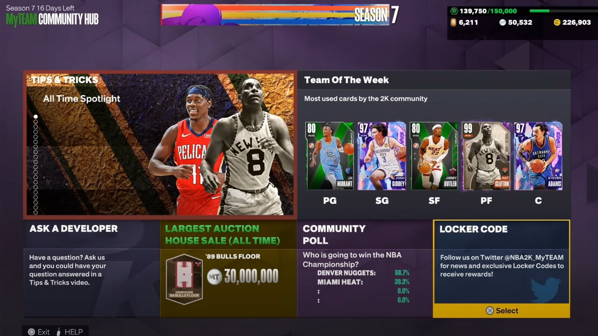 NBA 2K23 MyTEAM Community Picks