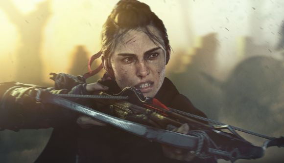 A Plague Tale Requiem: An image of a character holding a crossbrow.