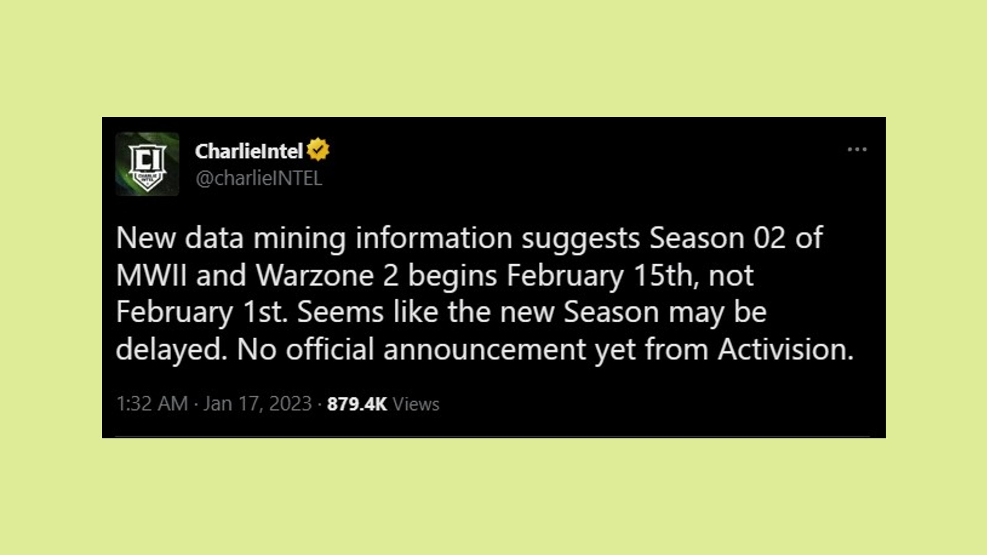 Activision confirm Warzone Mobile delayed until 2024 - Charlie INTEL