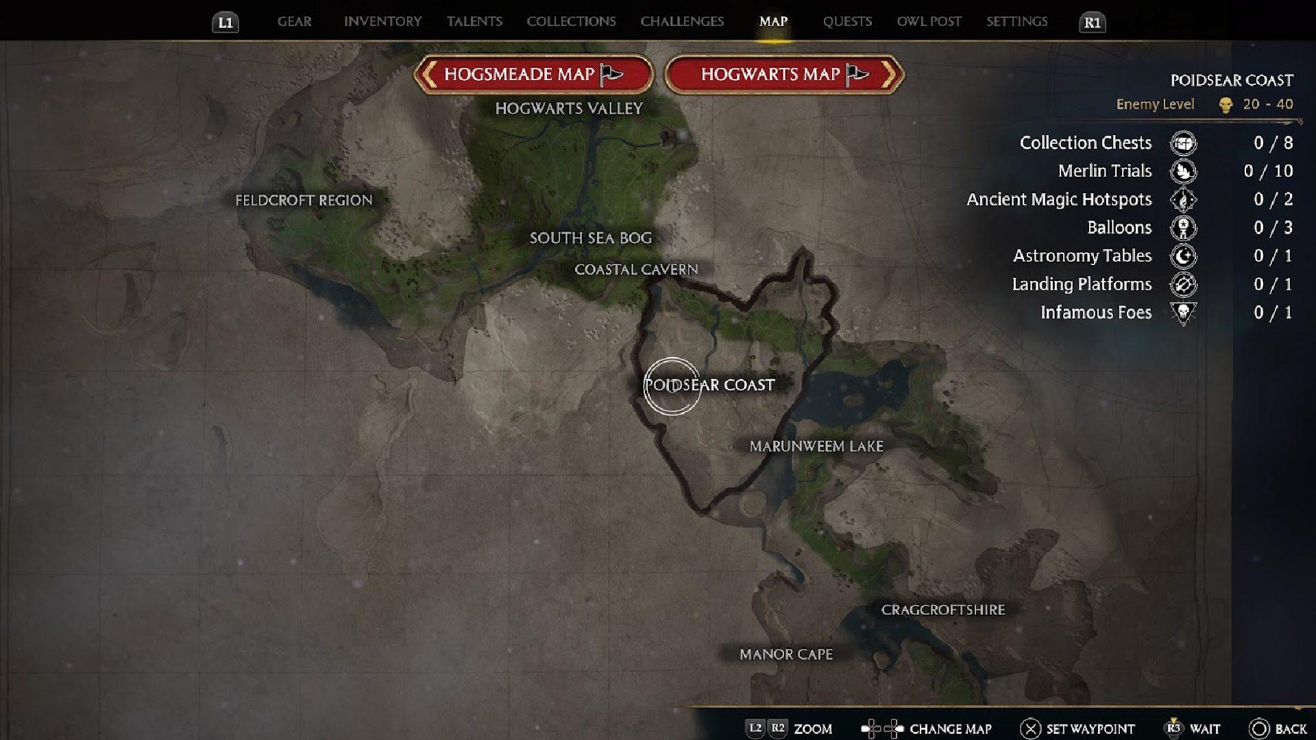 Hogwarts Legacy Map 1 
