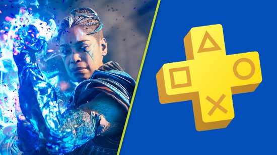 PS Plus April 2024 games: An image of a wizard in the game Immortals of Aveum on PS5.