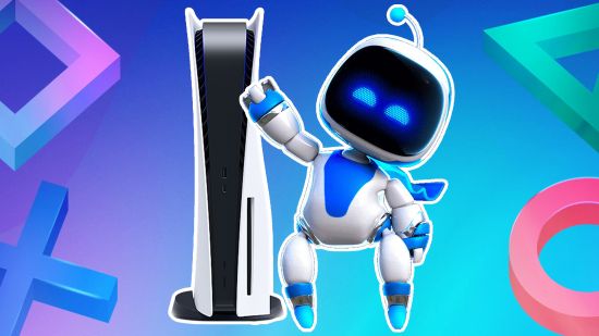 PS6 release date: Astro Bot next to a PS5
