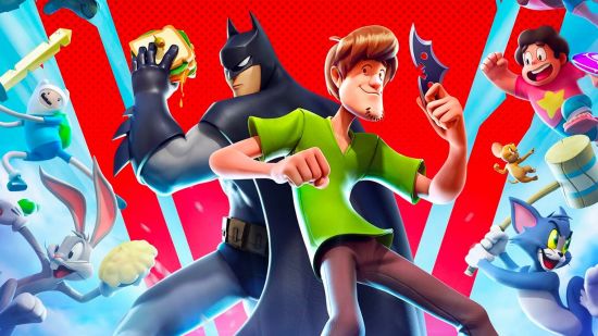 Best Crossplay Games: An image of Batman and Shaggy in MultiVersus.