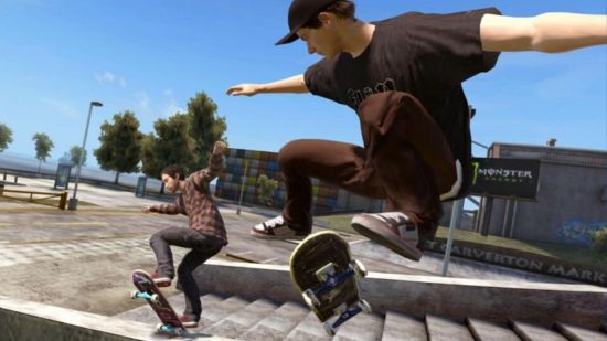 Best Xbox Game Pass Games: An image of two skaters in Skate 3.