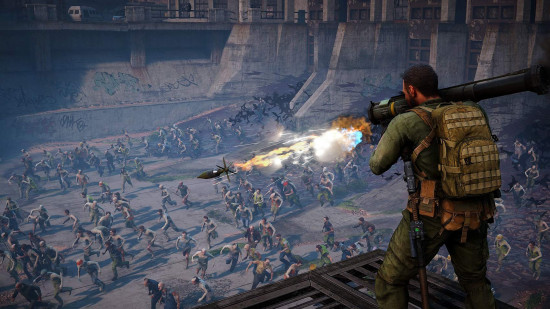 Best Xbox One Games: An image of New York City swarmed by Zombies in World War Z.
