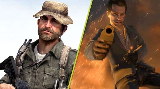 MW3 post credits scene: Captain Price from the 2011 version of Modern Warfare 3 and a shot of Makarov pointing a pistol with flames behind him