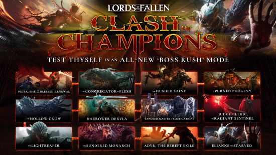 Lords of the Fallen update Clash of Champions Xbox Game Pass: a rundown of all the bosses in the new modes