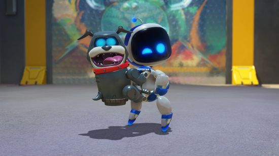 New PS5 games Q3 2024: Astro Bot with a robot dog on its back