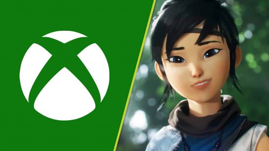 Kena Bridge of Spirits Xbox release date: Kena next to the Xbox logo
