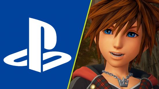 Kingdom Hearts All-In-One sale Summer Game Fest: Sora next to the PS logo